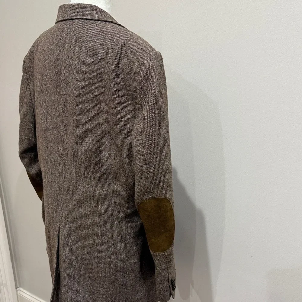 Haggar Vintage Classic Brown Men's Blazer Size Large